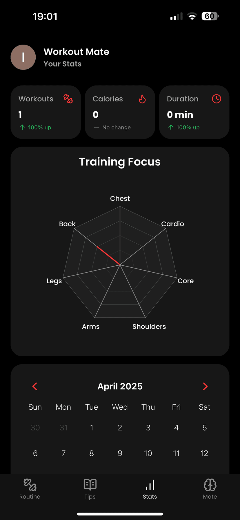 Advanced Insights - Workout Mate App Feature